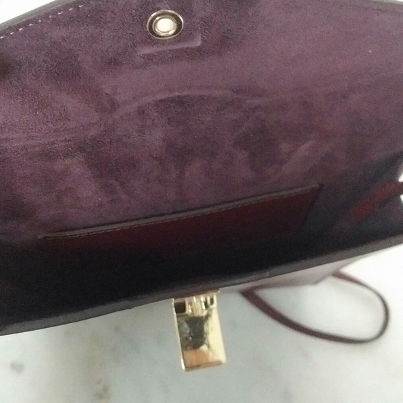 VICTORIA BECKHAM - Burgundy Positano crossbody - Picture 4 of 5